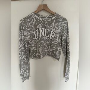 UNCP Champion cropped tee